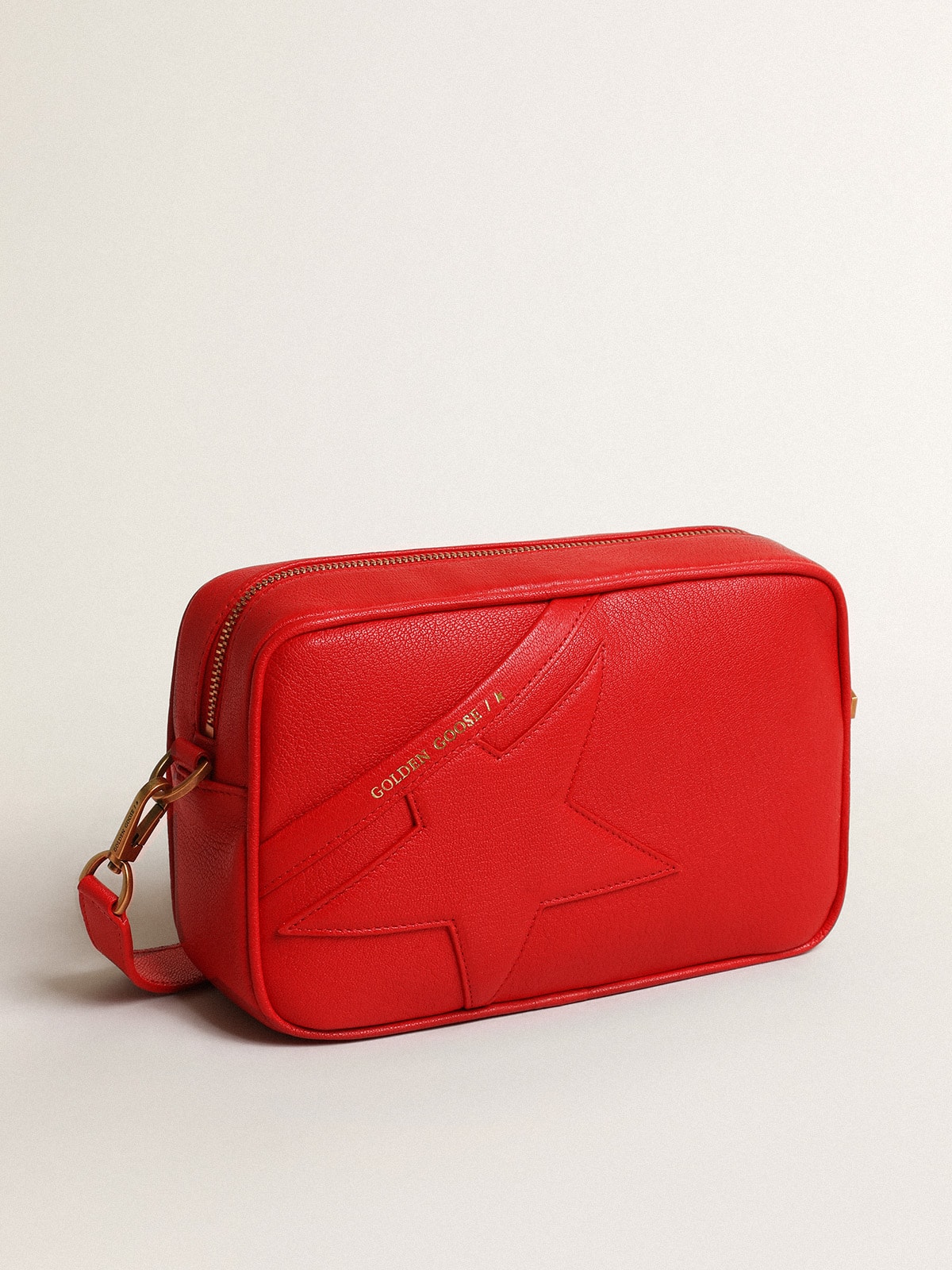 Golden Goose - Star Bag de mujer de piel color rojo vivo in 