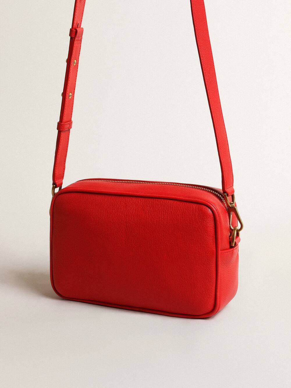 Golden Goose - Star Bag Donna in pelle color rosso acceso in 