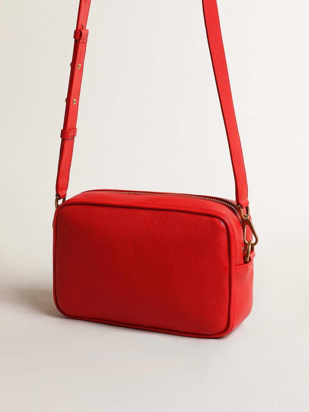 Golden Goose - Women’s Star Bag in bright red leather in 