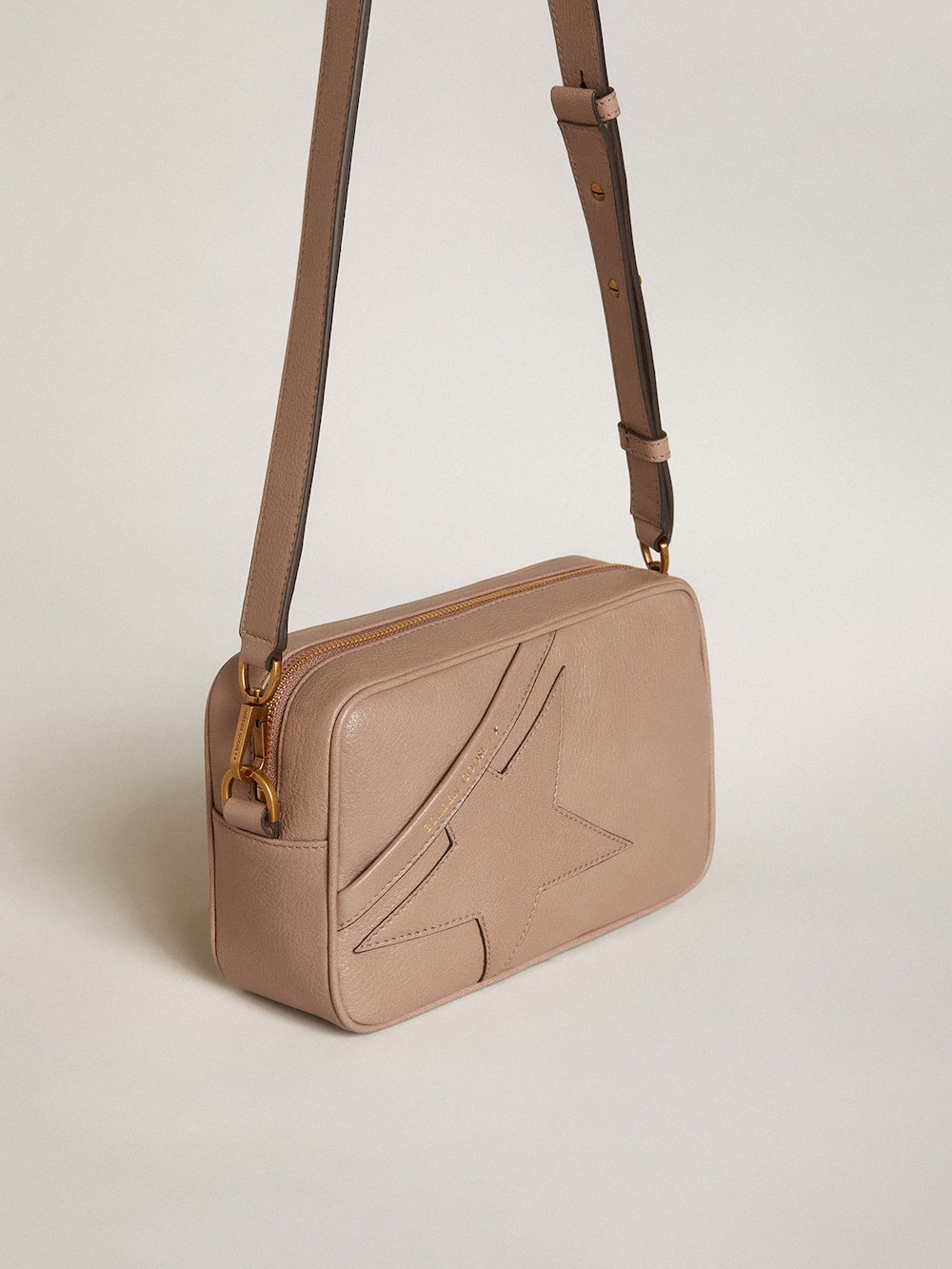 Golden Goose - Women’s Star Bag in ash-colored leather in 