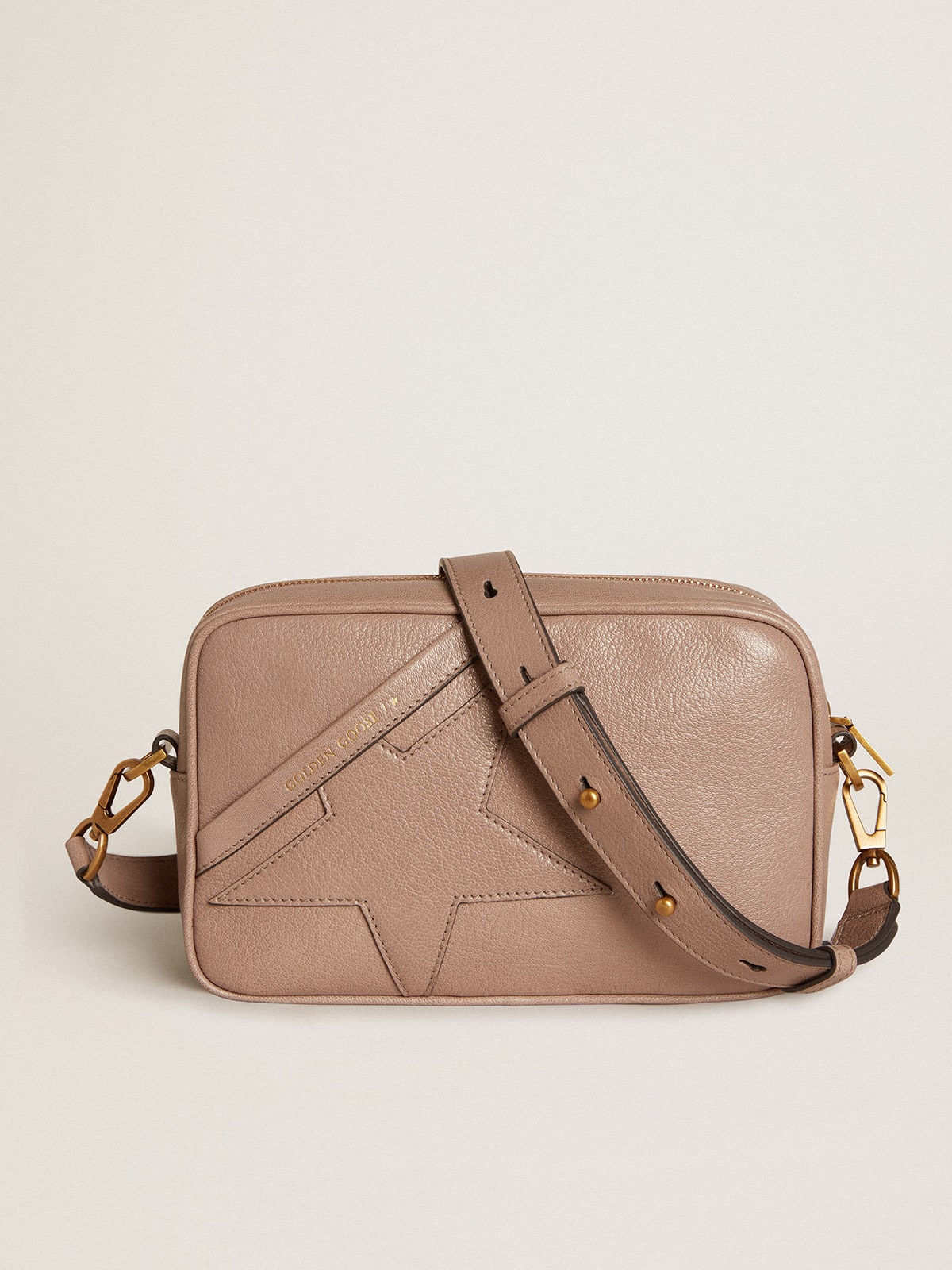 Star Bag Damen aus aschgrauem Leder Golden Goose