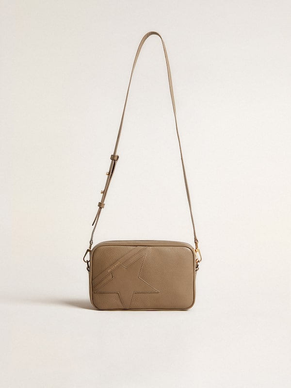 Golden Goose - Star Bag in sage-green leather with tone-on-tone star in 