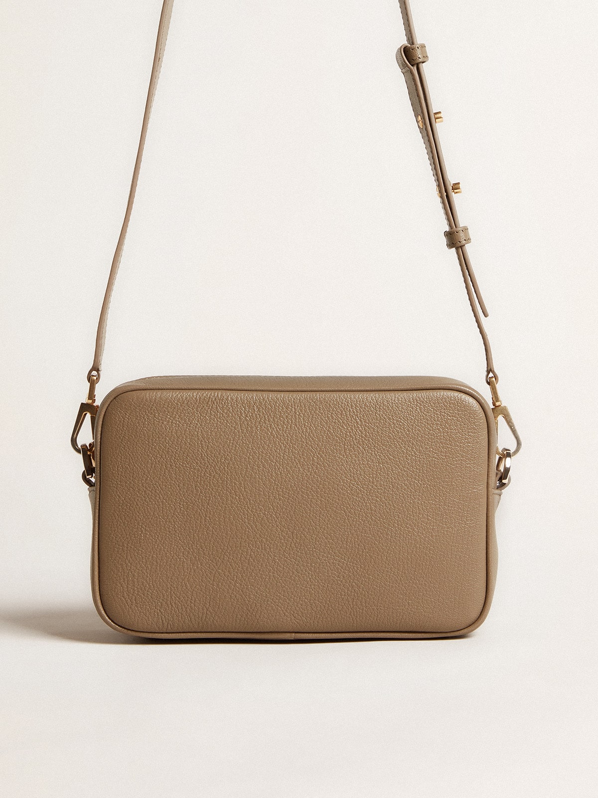 Golden Goose - Star Bag in sage-green leather with tone-on-tone star in 