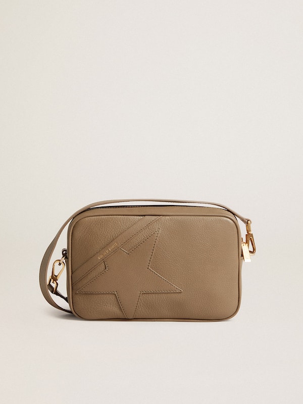 Golden Goose - Star Bag in sage-green leather with tone-on-tone star in 