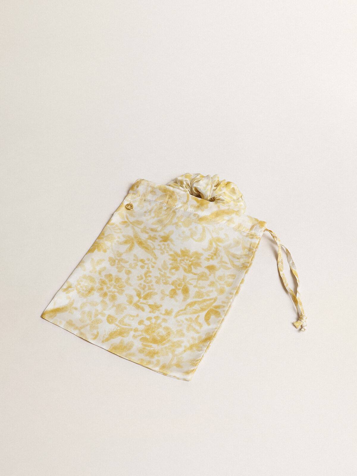 Golden Goose - Resort Collection hair elastic with lemon yellow print    in 