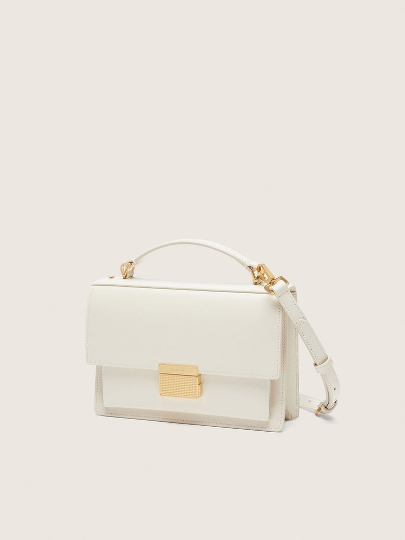 Golden Goose - Venezia Bag in butter-colored boarded leather with gold details in 