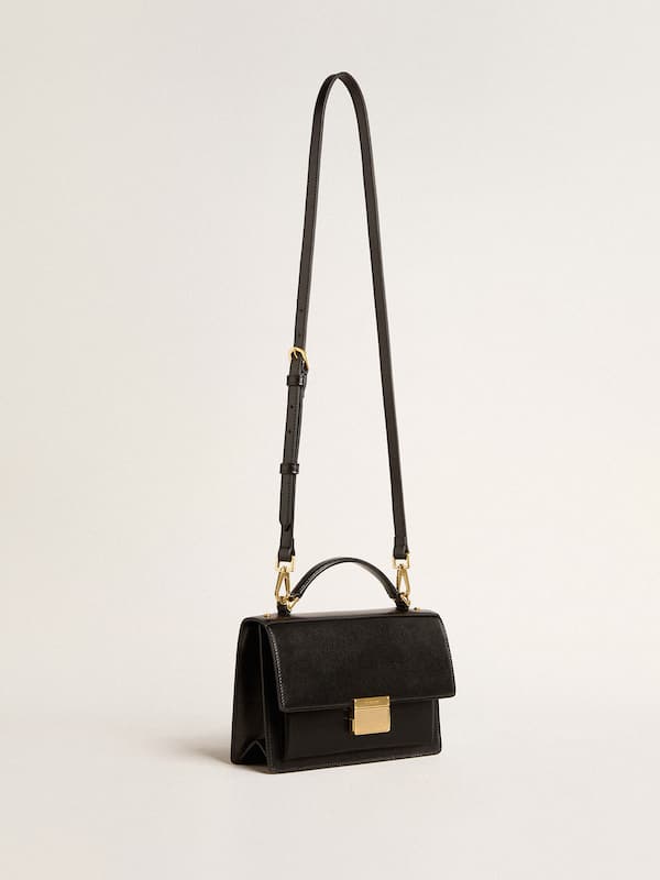 Golden Goose - Venezia Bag en piel palmellato de color negro y detalles dorados in 