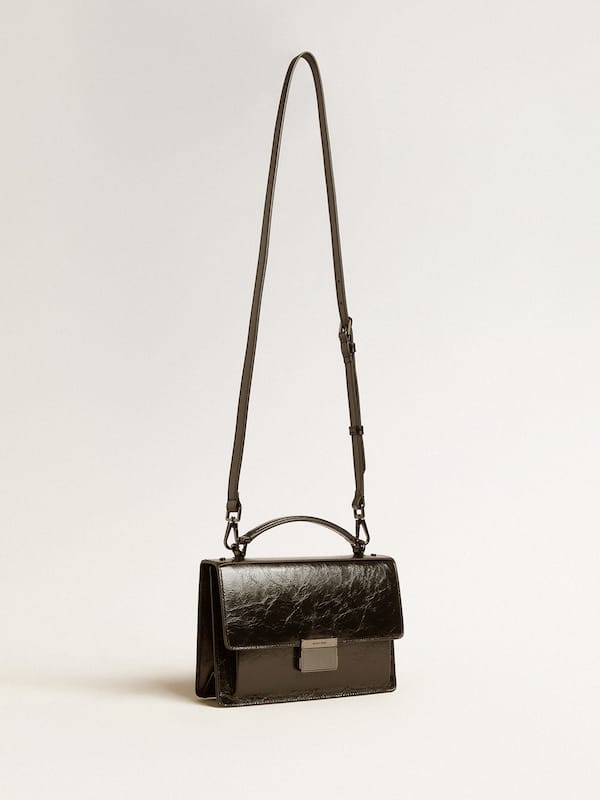 Golden Goose - Venezia Bag in black metallic leather with black details in 