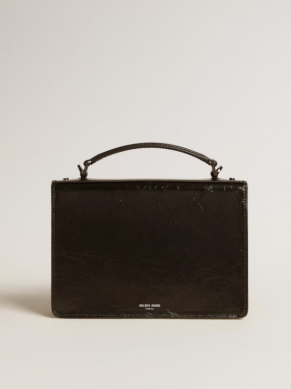 Golden Goose - Venezia Bag in black metallic leather with black details in 