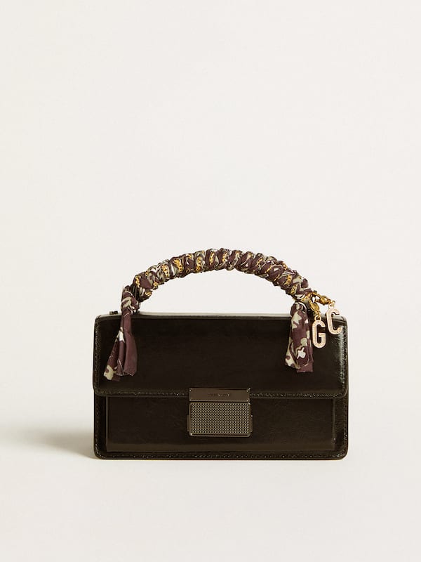 Golden Goose - Small Venezia Bag in black metallic leather with black details in 