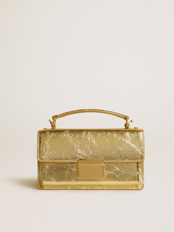 Golden Goose - Small Venezia Bag in gold metallic leather with gold details in 