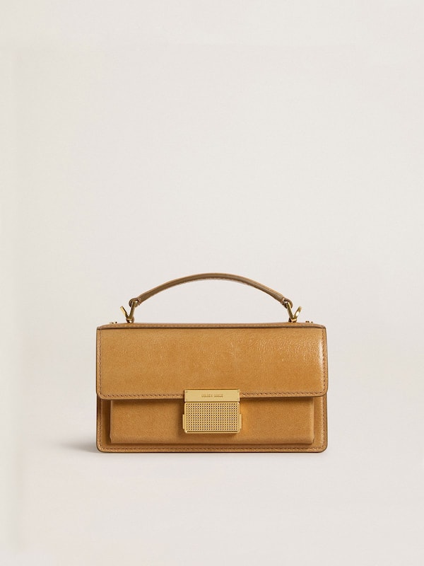 Golden Goose - Small Venezia Bag in tobacco-colored leather with gold details  in 