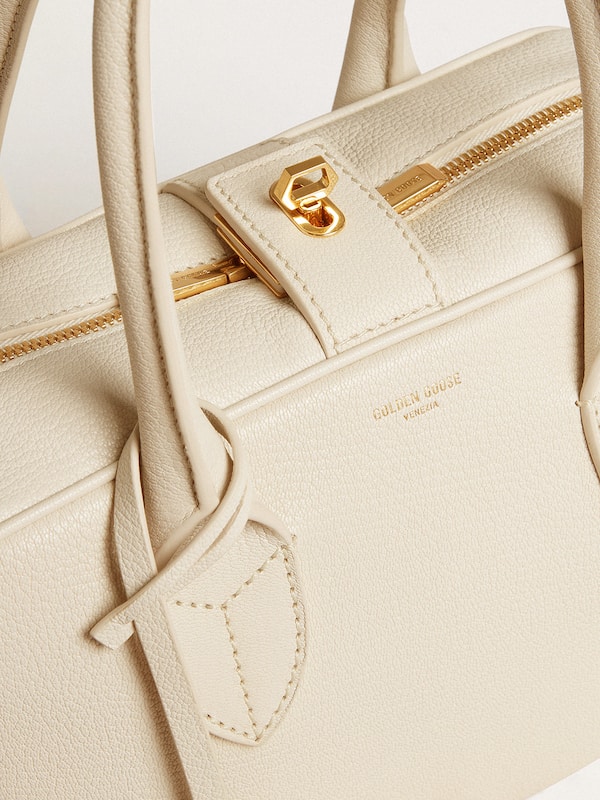 Golden Goose - Vita Bag in butter-colored leather with gold details in 