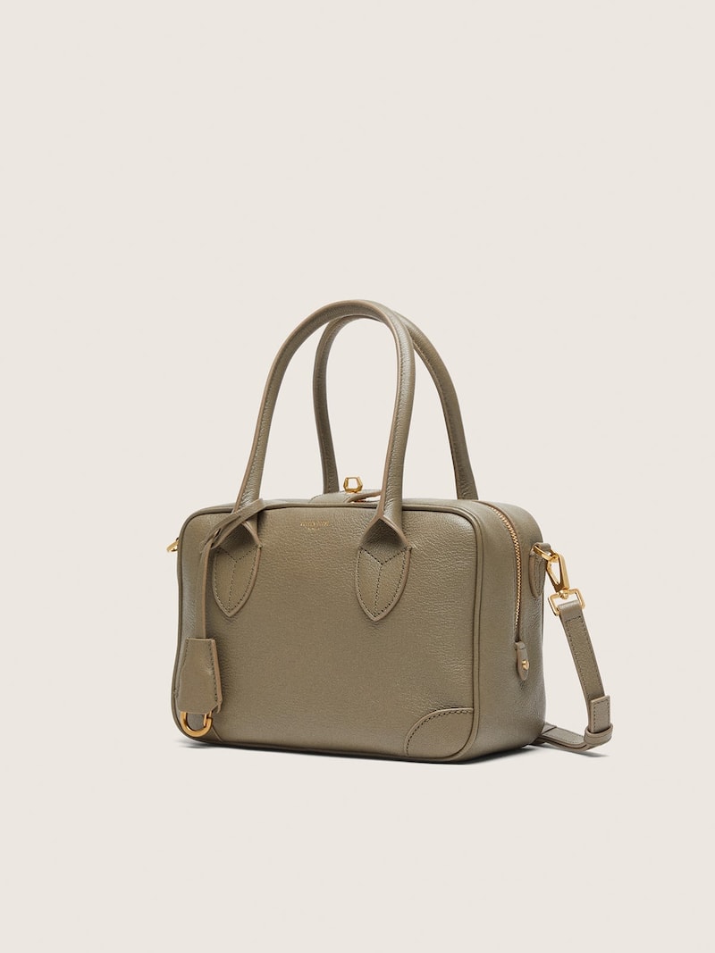Golden Goose - Vita Bag in sage-green leather with gold details in 