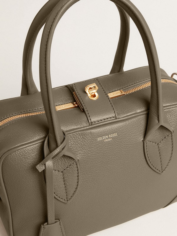 Golden Goose - Vita Bag in sage-green leather with gold details in 