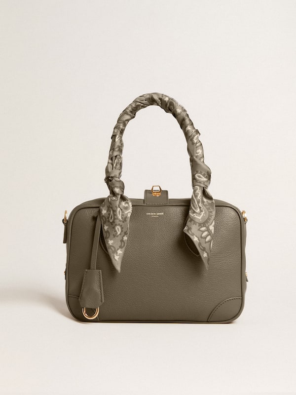 Golden Goose - Vita Bag in sage-green leather with gold details in 