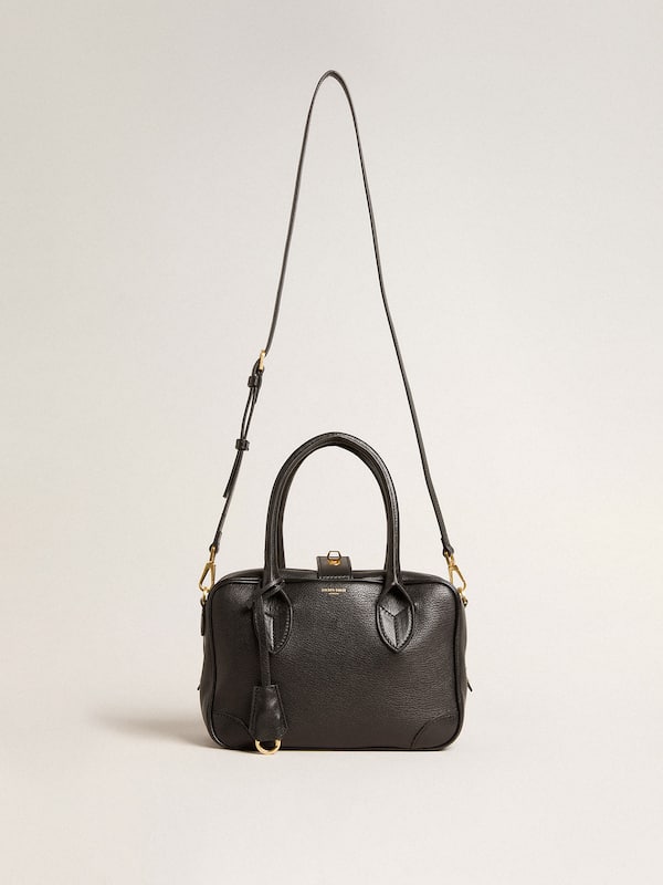 Golden Goose - Vita Bag in black sheepskin leather with gold details in 