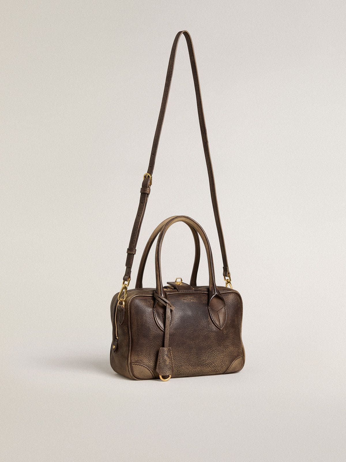 Golden Goose - Vita Bag ヴィンテージレザー（ブラウン） ゴールドディテール  in 