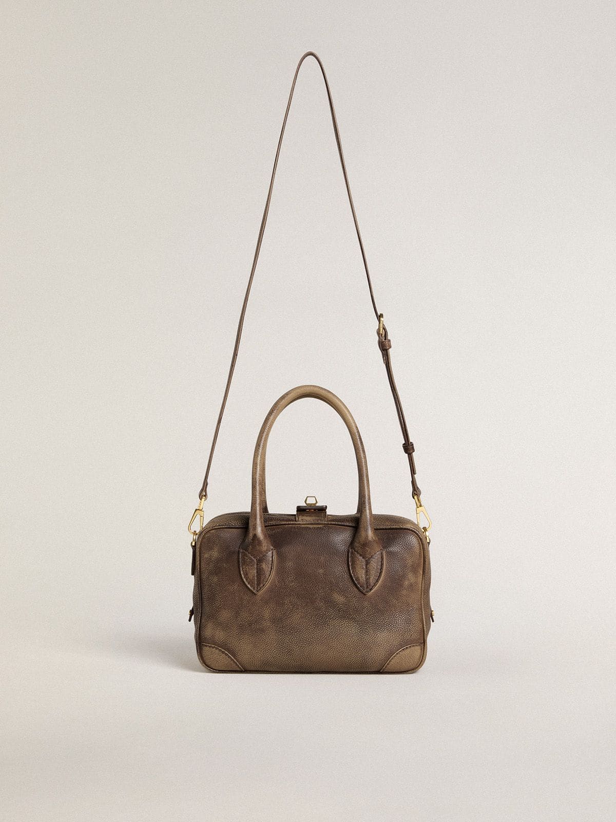 Golden Goose - Vita Bag ヴィンテージレザー（ブラウン） ゴールドディテール  in 