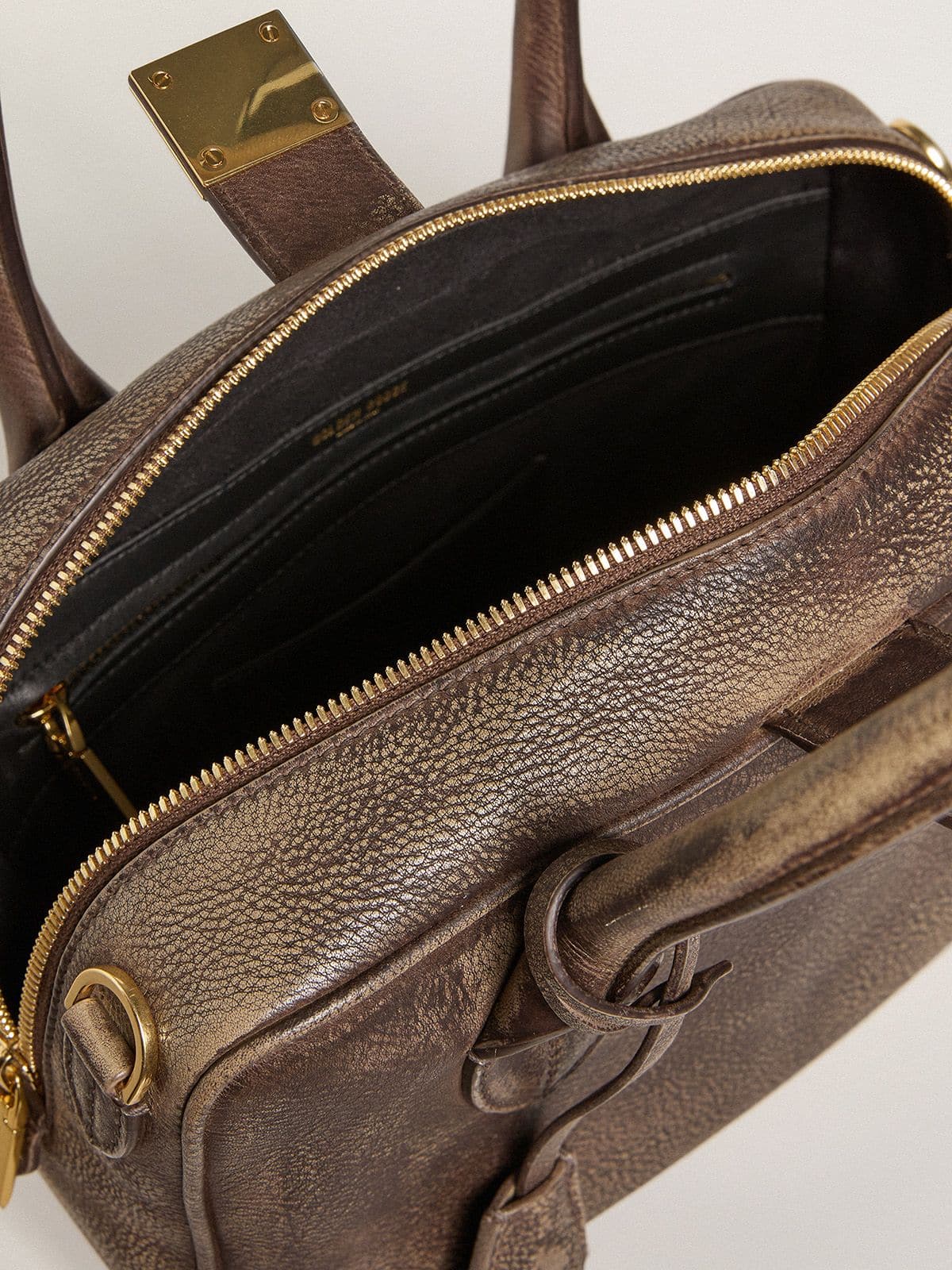 Golden Goose - Vita Bag ヴィンテージレザー（ブラウン） ゴールドディテール  in 