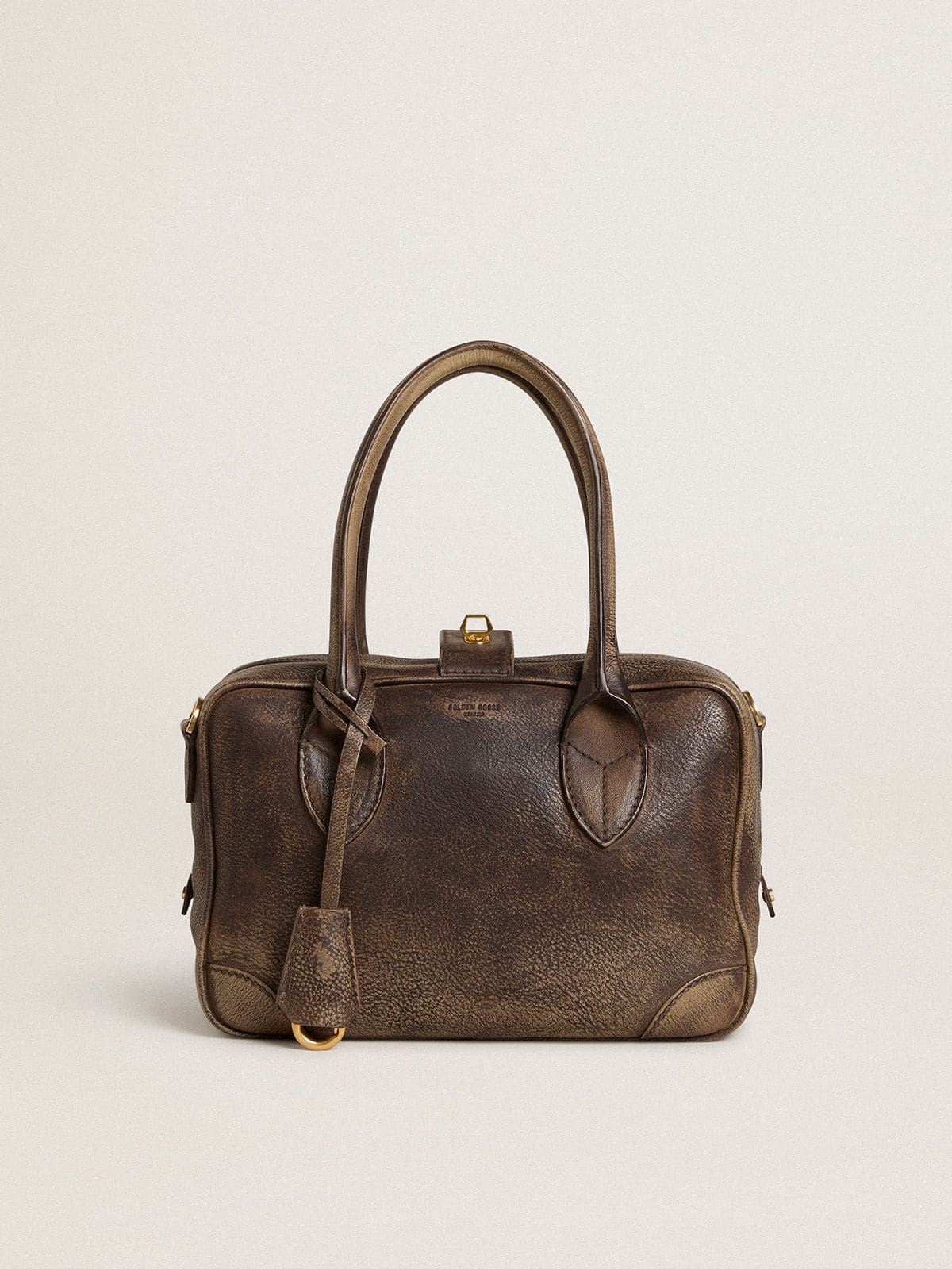 Golden Goose - Vita Bag ヴィンテージレザー（ブラウン） ゴールドディテール  in 