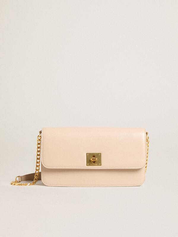 Golden Goose - Gioia Bag in pale pink boarded leather with gold details in 
