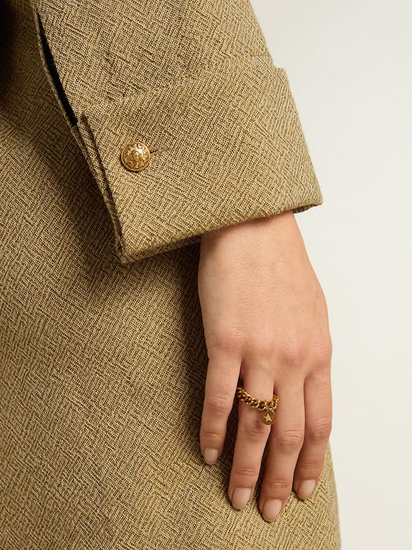Golden Goose - Ring in antique gold color with flexible links in 