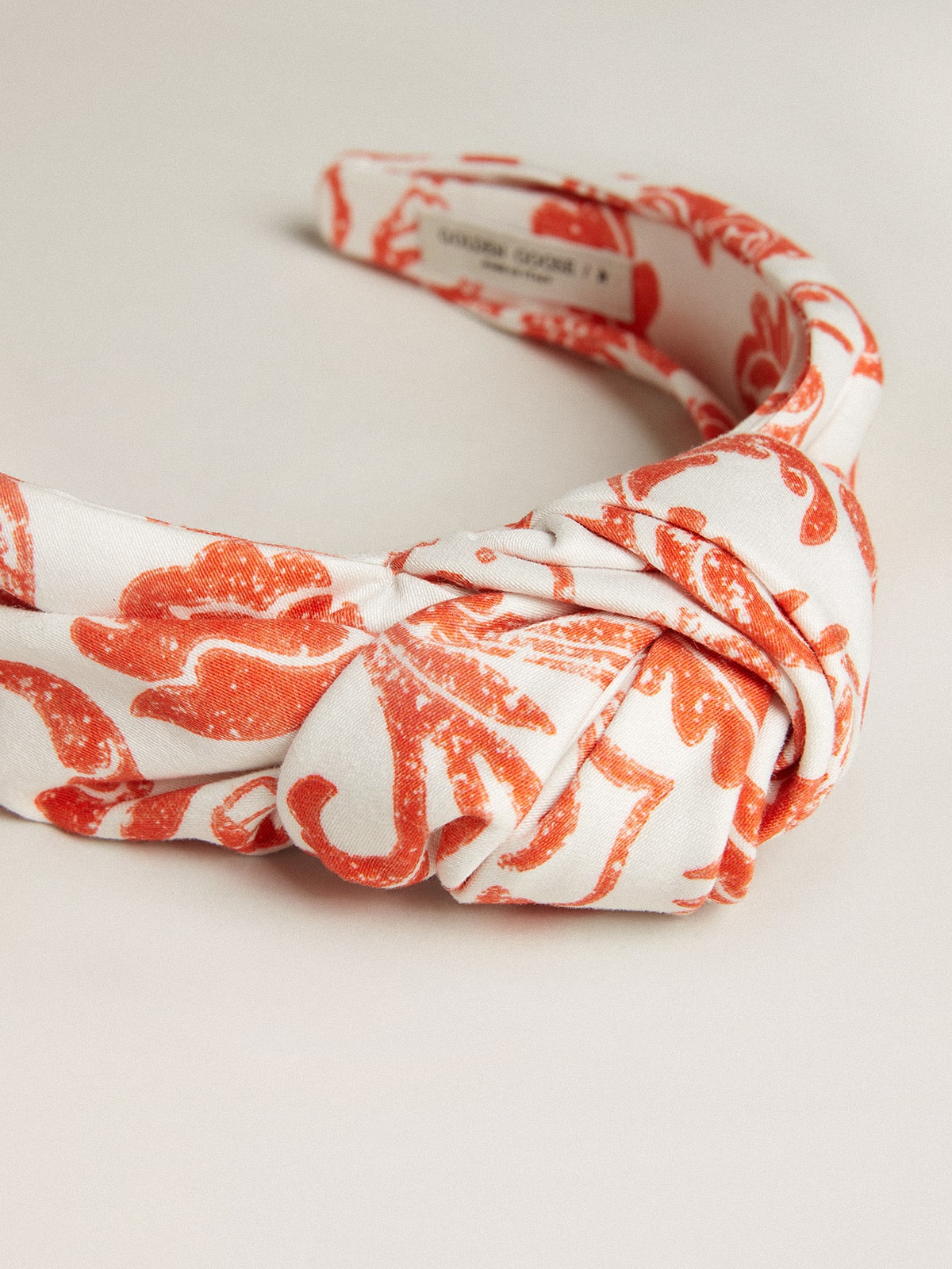 Golden Goose - Coral-red hairband in 