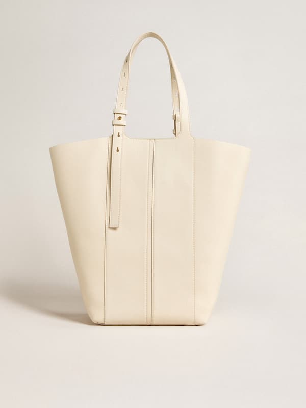Golden Goose - 24/7 Bag North South in butter-colored leather with adjustable handles in 