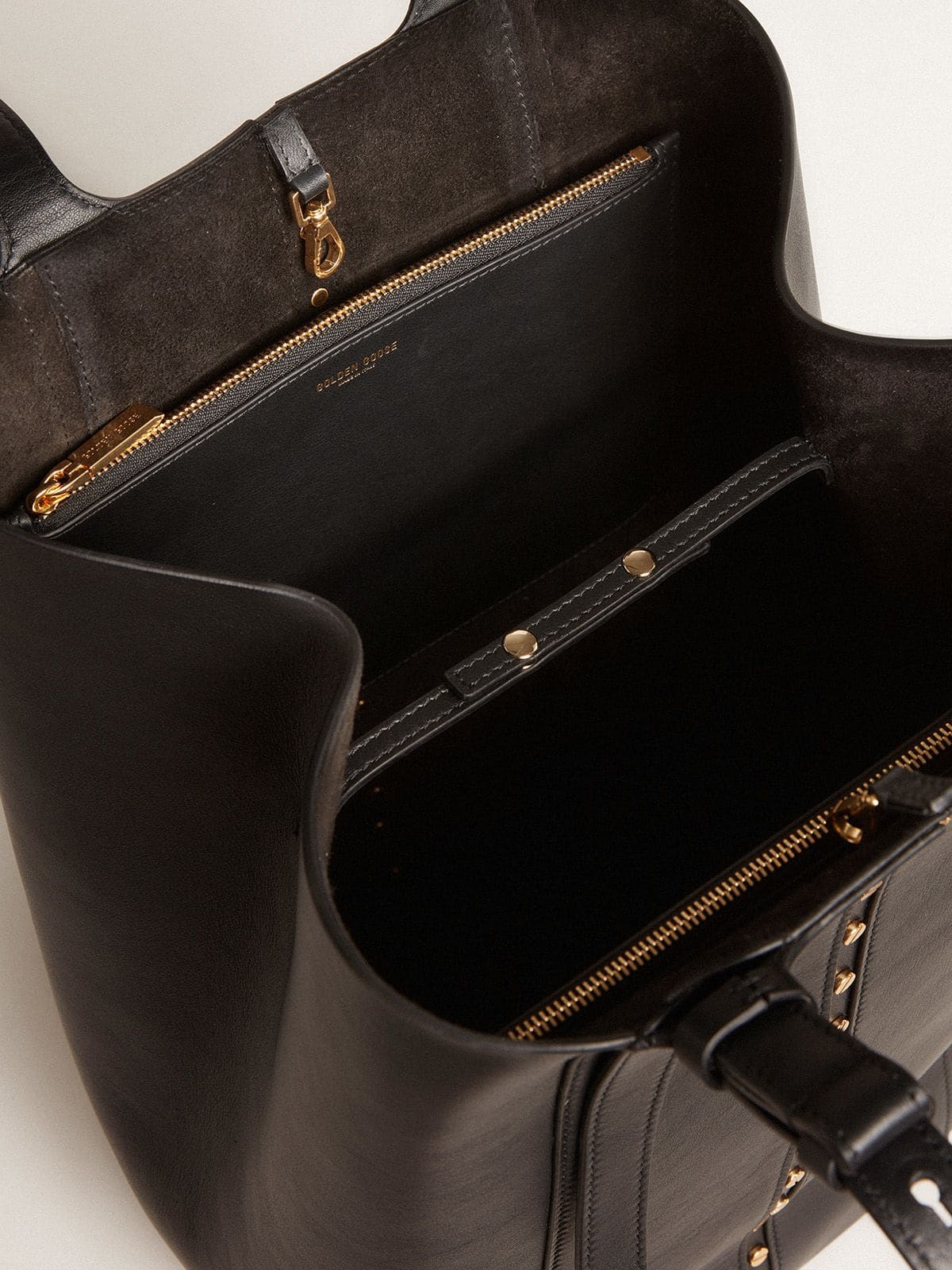 バッグ・カバンその他 GOLDEN  DELUXE BRAND 24/7 leather tote bag BLACK 24/7 Bag in black leather with adjustable handles
