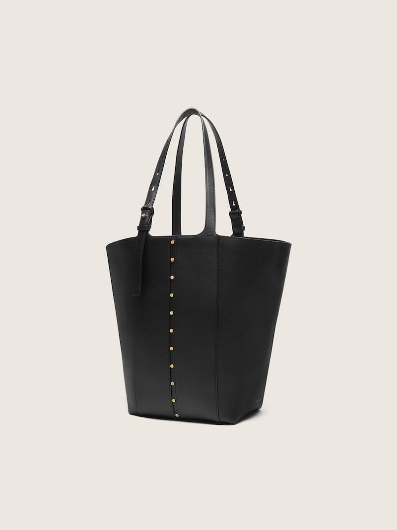Golden Goose - 24/7 Bag North South in black leather with adjustable handles in 