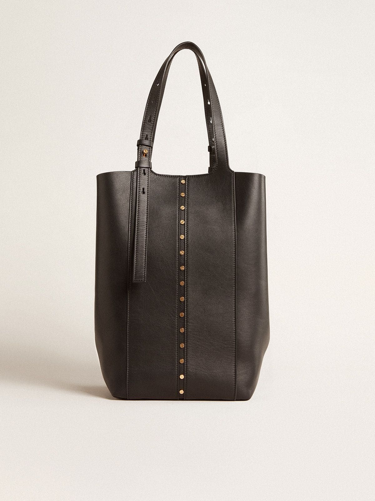 Golden Goose - 24/7 Bag in black leather with adjustable handles in 