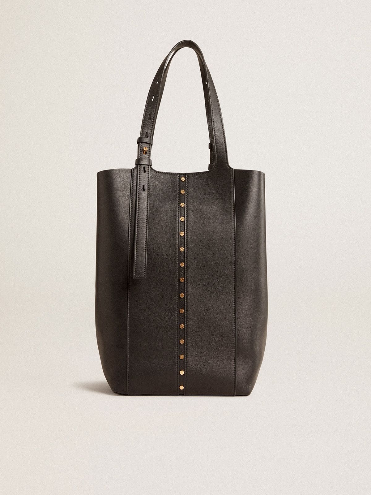 Golden Goose - 24/7 Bag in black leather with adjustable handles in 