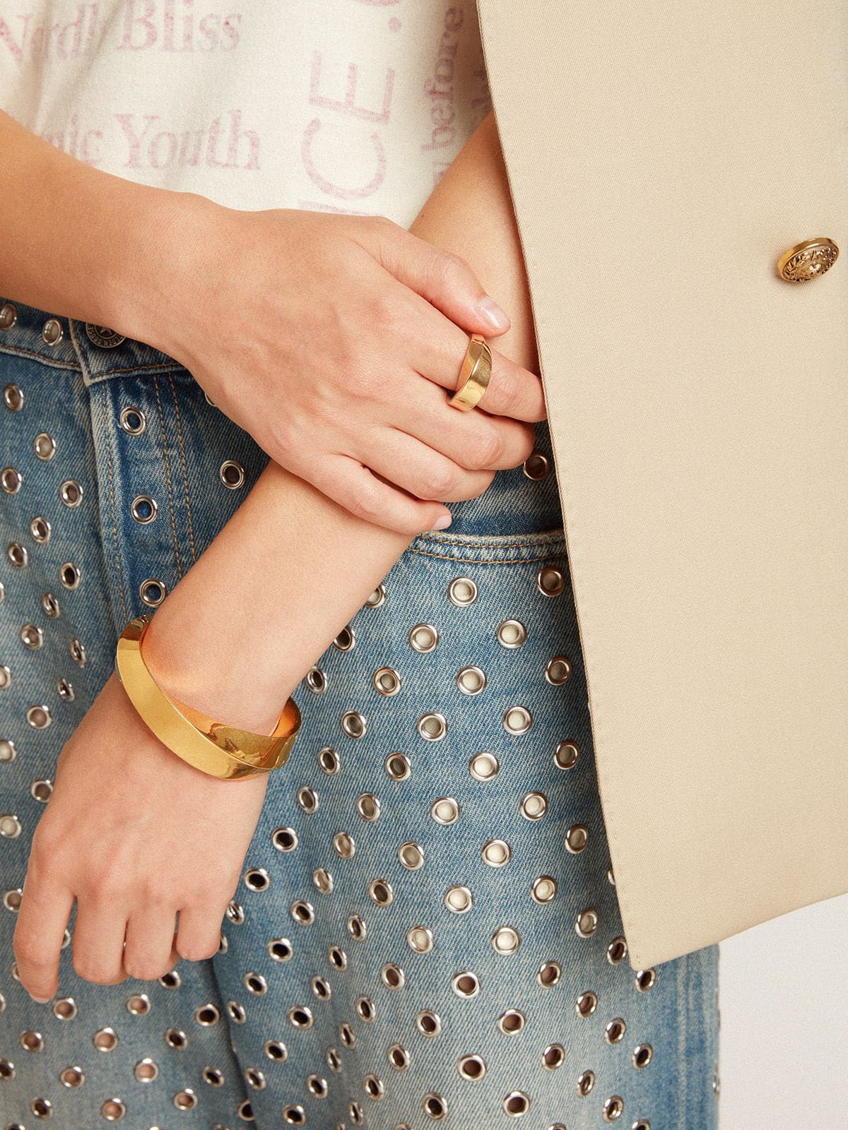 Golden Goose - Goldfarbener Ring   in 