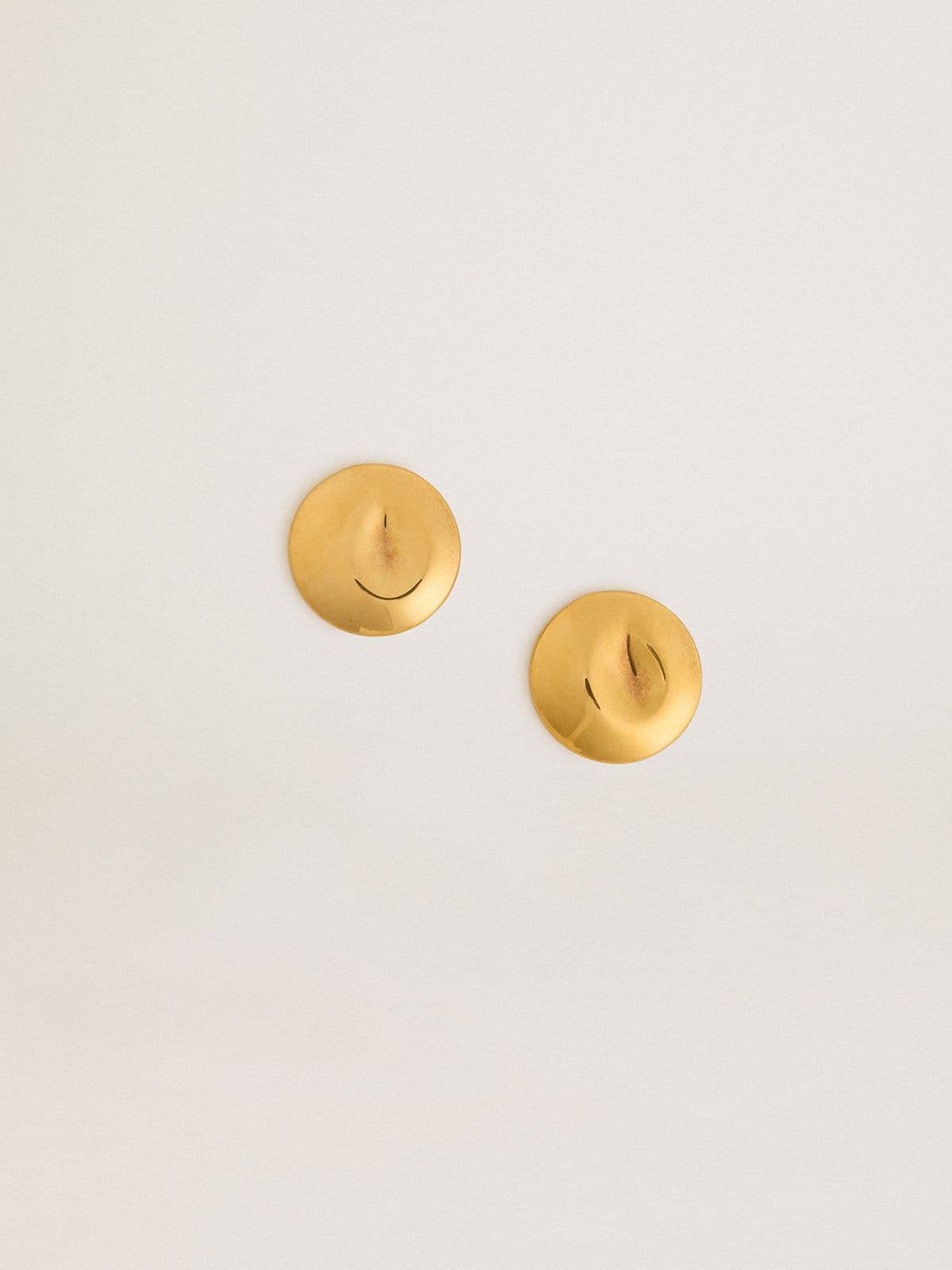 Golden Goose - Boucles d’oreilles rondes dorées in 