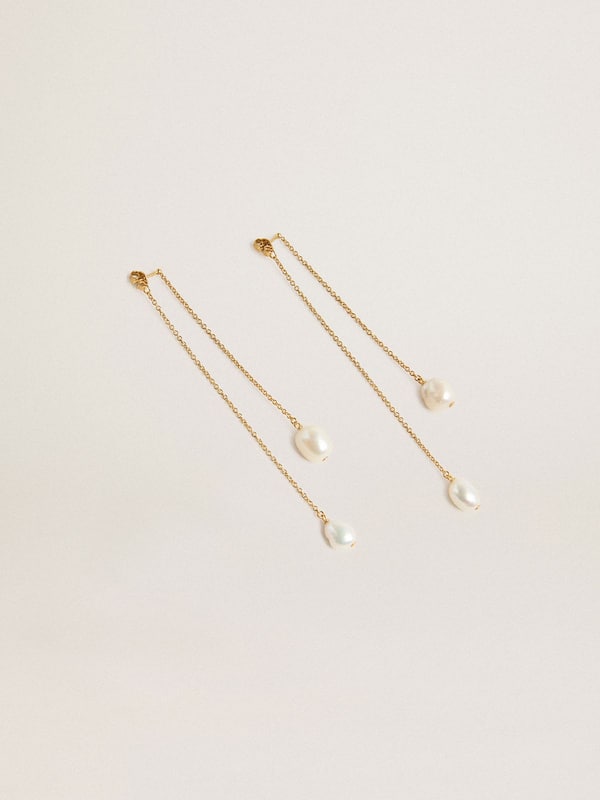 Golden Goose - Drop earrings with pearls in 