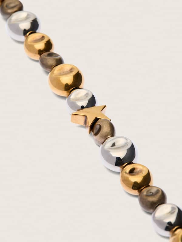 Golden Goose - Black ribbon choker with studs in 
