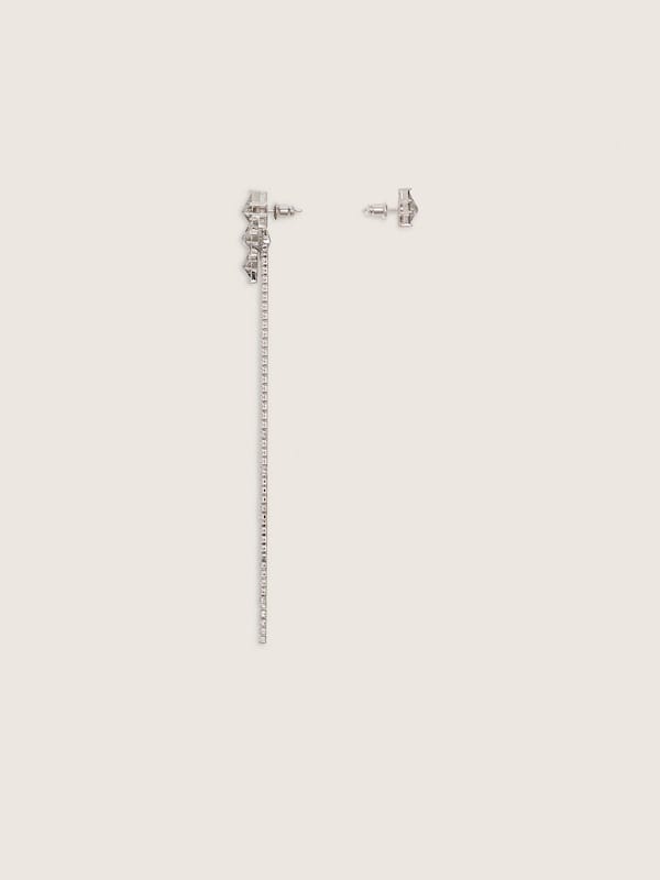 Golden Goose Asymmetrical silver earrings Jewelry silver woman