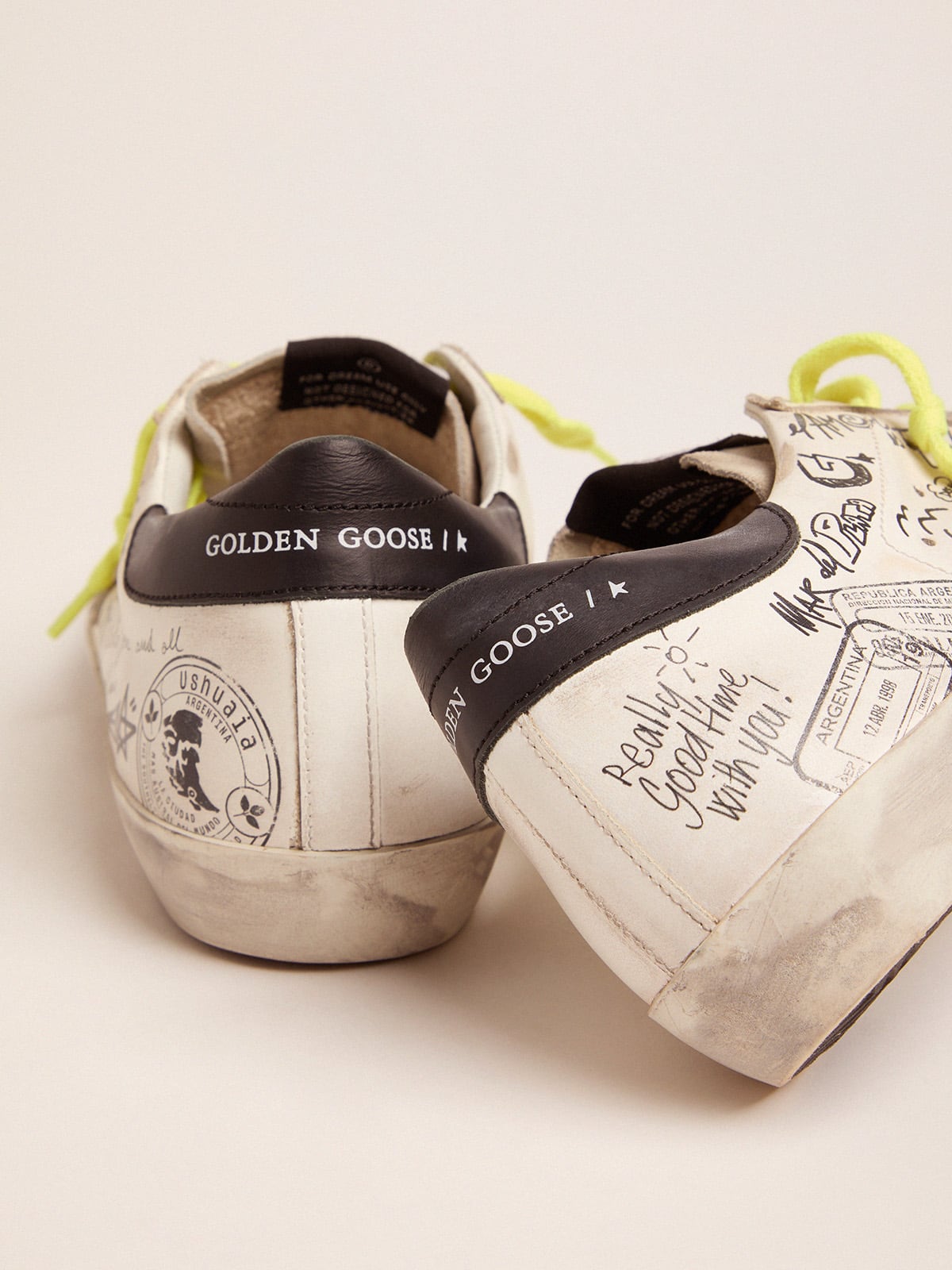 Golden Goose - Women’s Journey Super-Star sneakers with graffiti in 