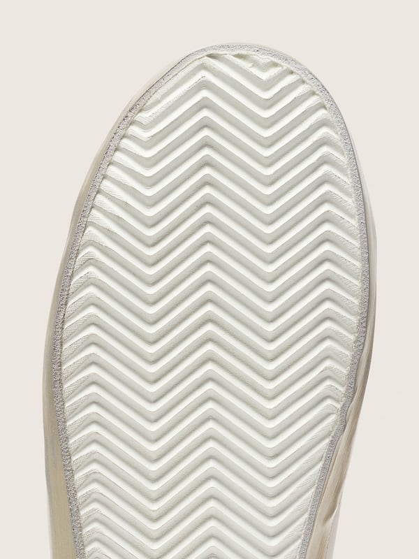 Golden Goose - Women's Super-Star with gold sparkle foxing and metal stud lettering in 
