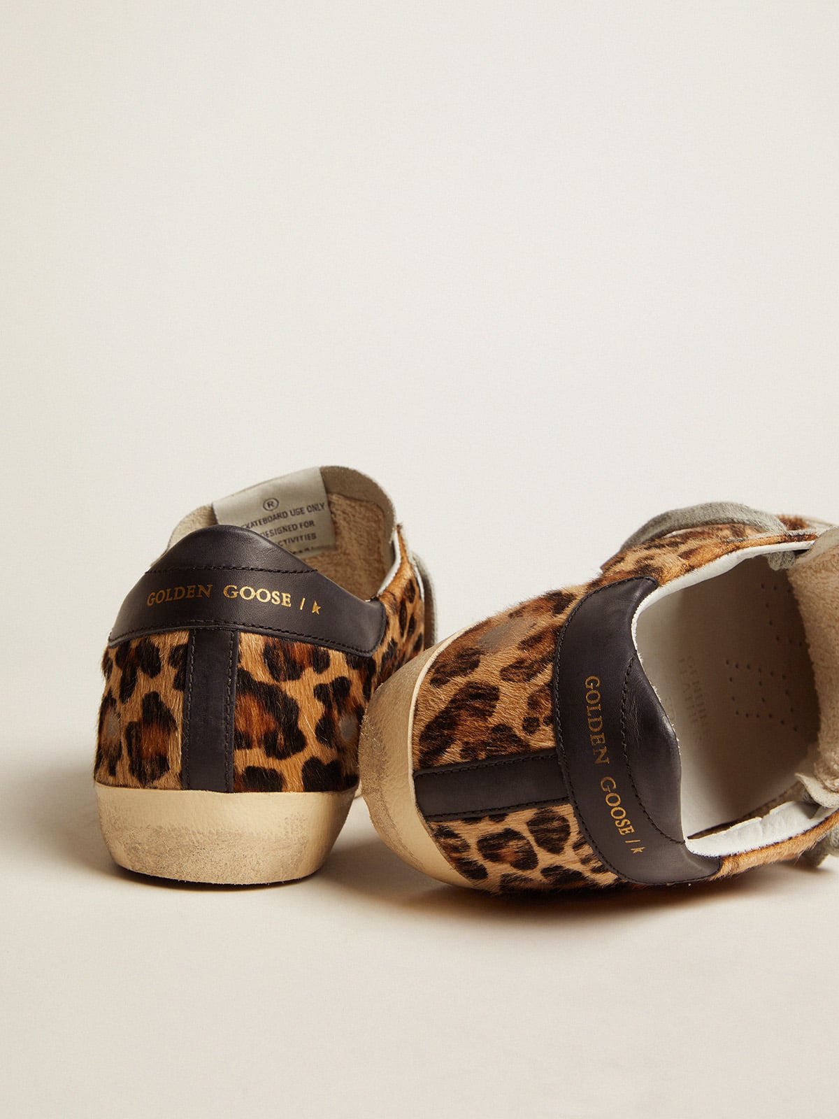 Golden Goose - Super-Star para mujer de piel con estampado de leopardo in 