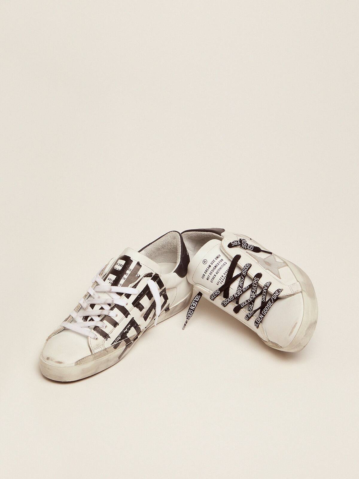 Golden Goose - Super-Star sneakers with Sneakers Lover print in 