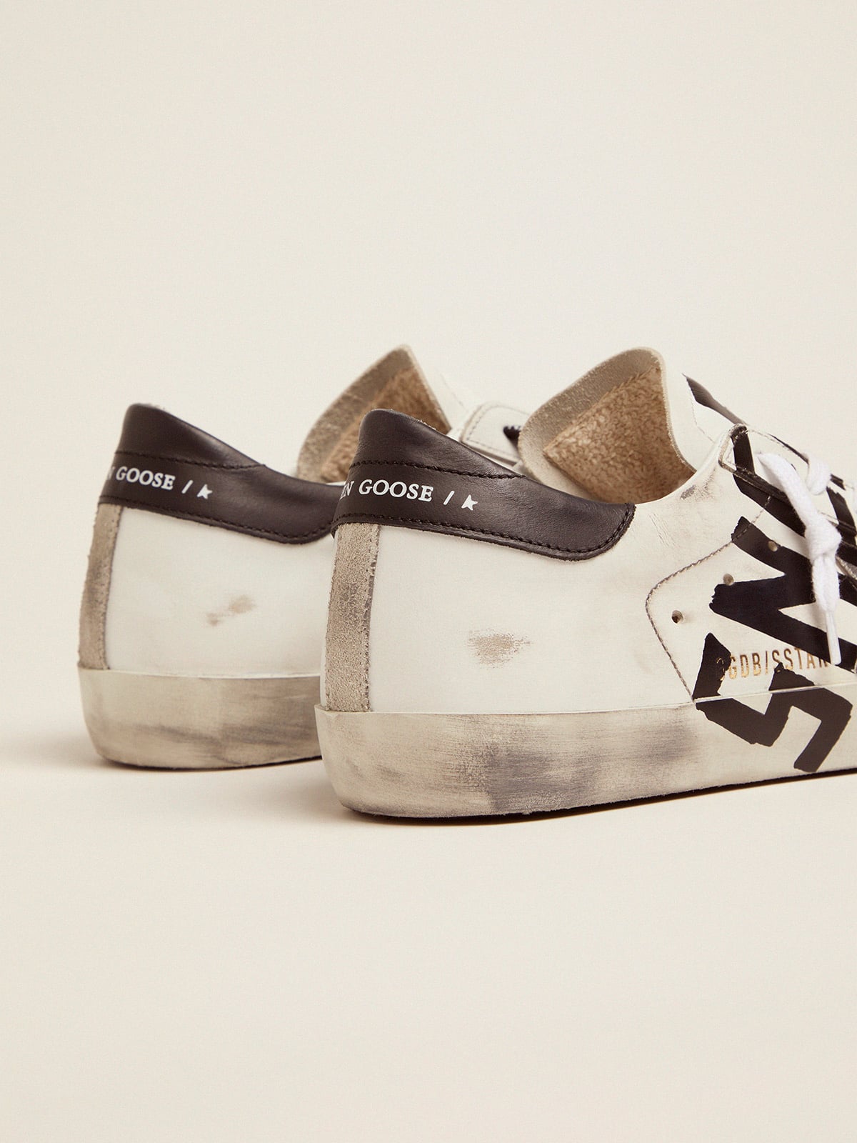 Golden Goose - Super-Star sneakers with Sneakers Lover print in 