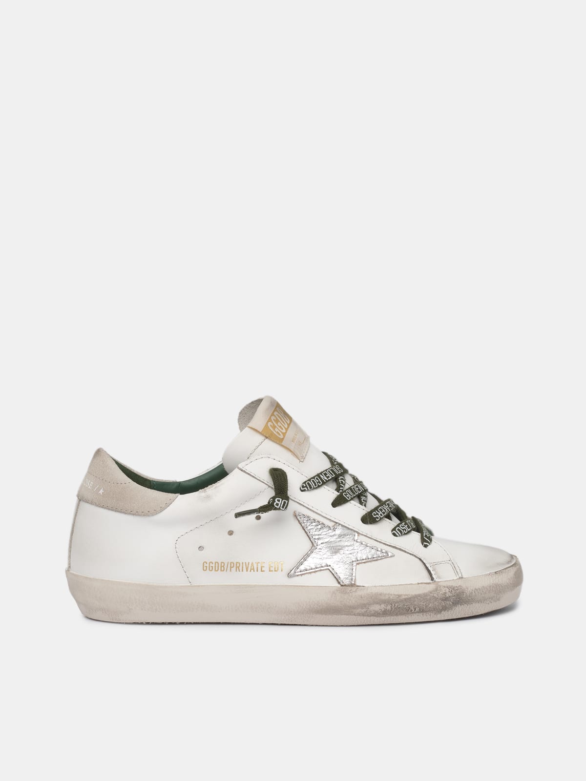 Golden Goose - Sneakers Super-Star mit Silberstern in 