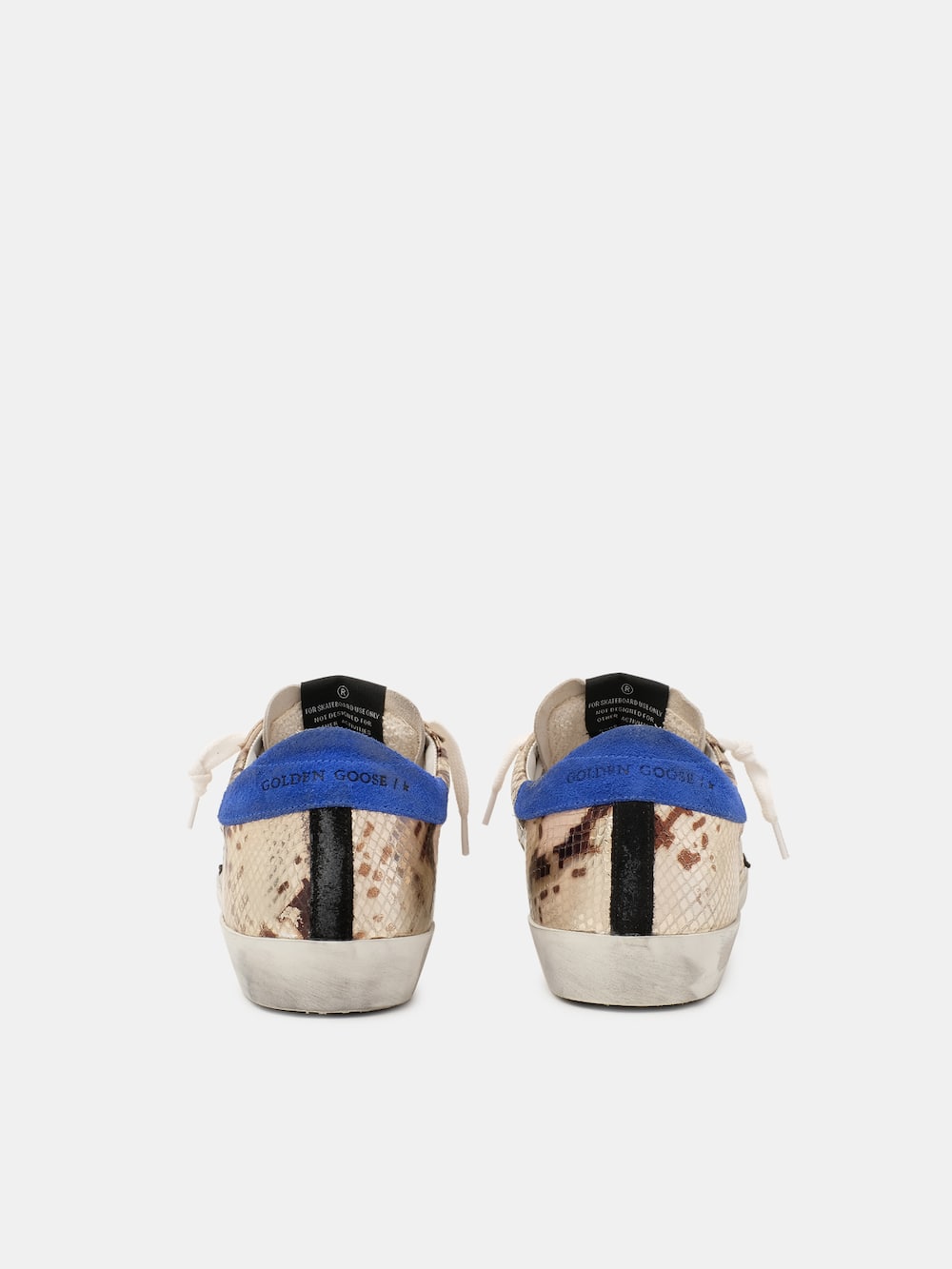 Super Star sneakers in laminated snake-print leather | Golden Goose