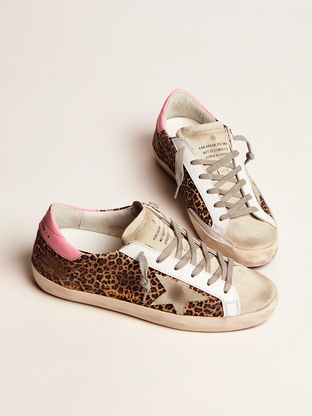 Golden Goose - Leopard-print suede Super-Star sneakers in 