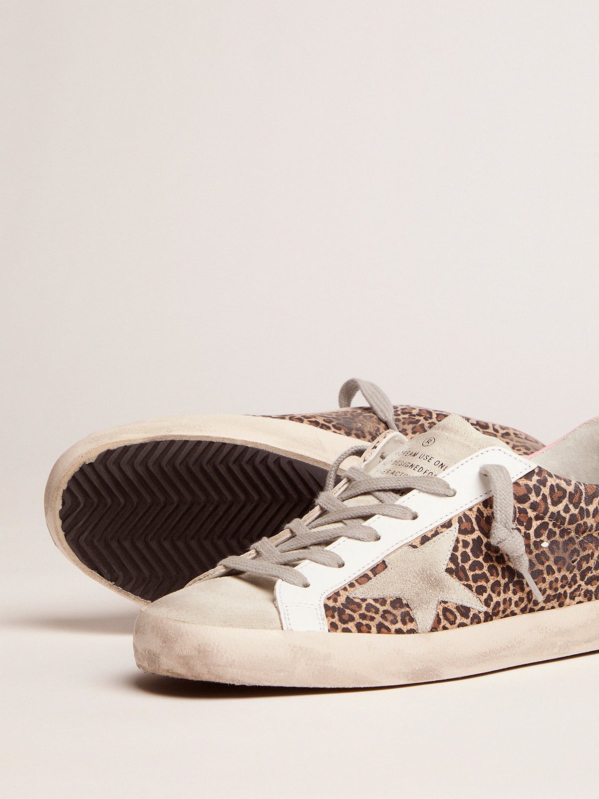 Golden Goose - Leopard-print suede Super-Star sneakers in 