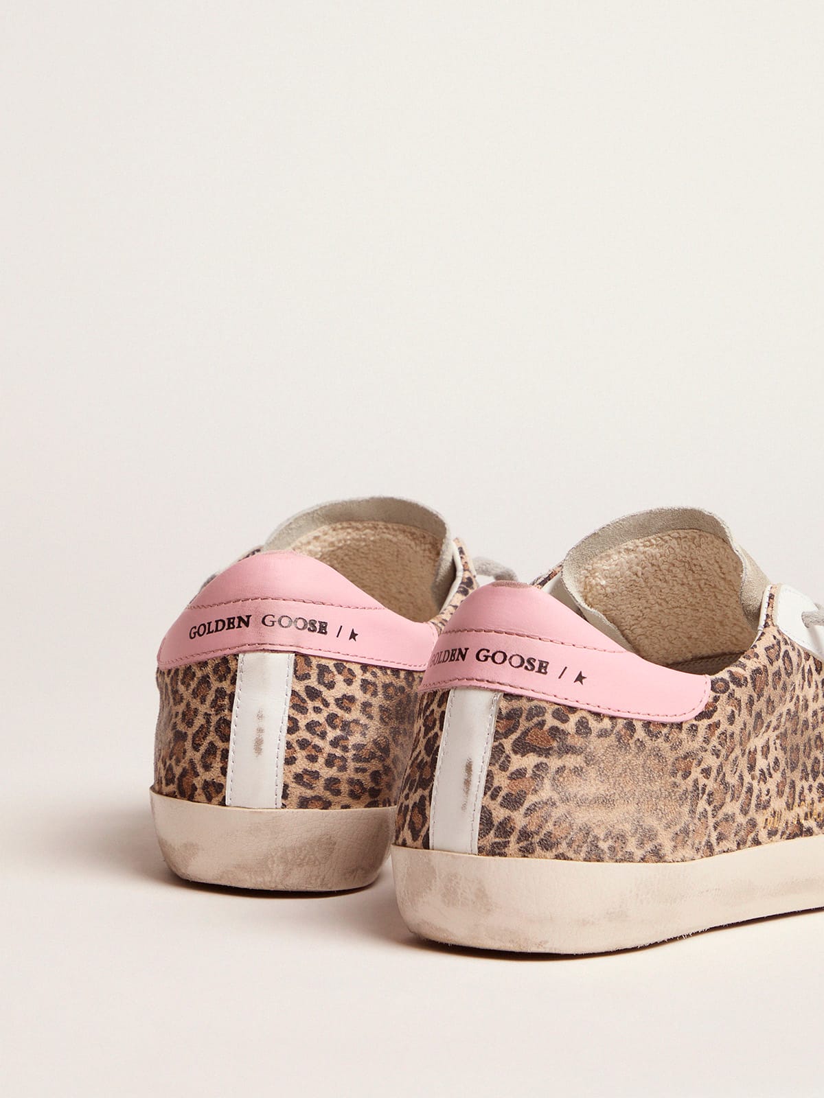 Golden Goose - Leopard-print suede Super-Star sneakers in 