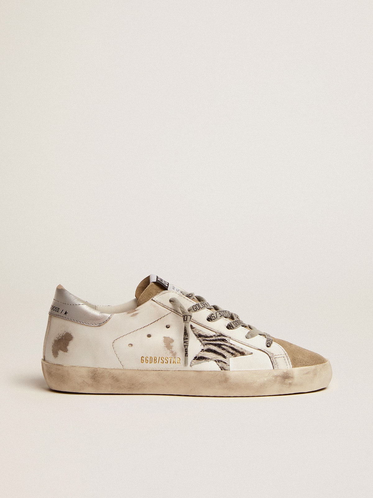 Golden Goose - 여성 지브라 프린트 포니스킨 스타 슈퍼-스타 in 