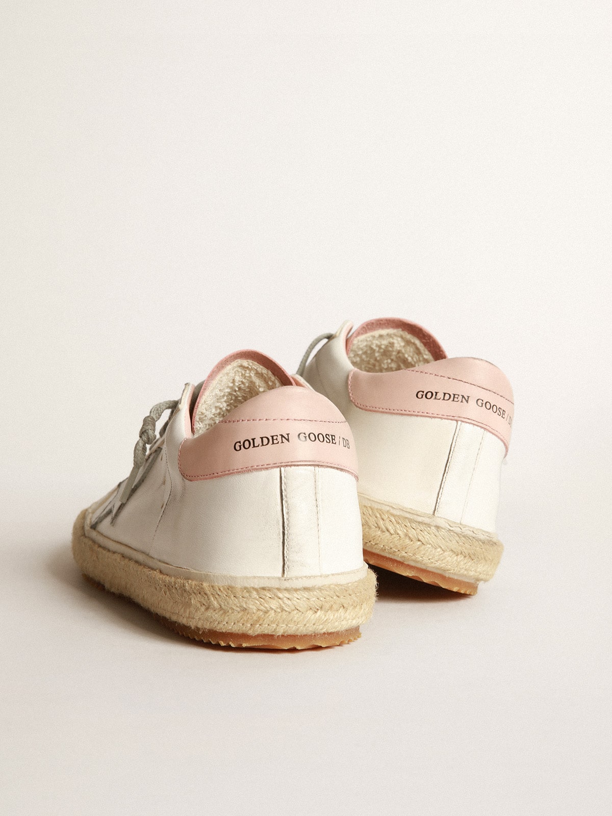 Golden Goose - Super-Star sneakers with rope toe and pink leather tongue in 